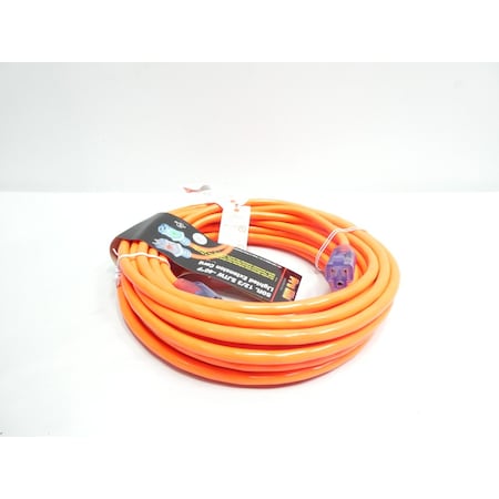 Century SJTW Extension Cord, 12 AWG, 12/3, 1 Outlets, Orange, PVC, 50 ft D17442050